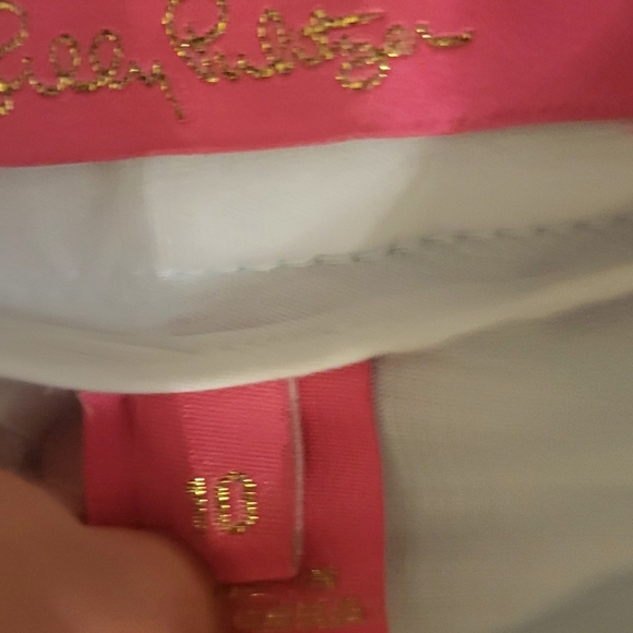 Lilly Pulitzer Collette Scalloped Mini Skort Zanzibar Blue & Pink Size 10 - Picture 8 of 12